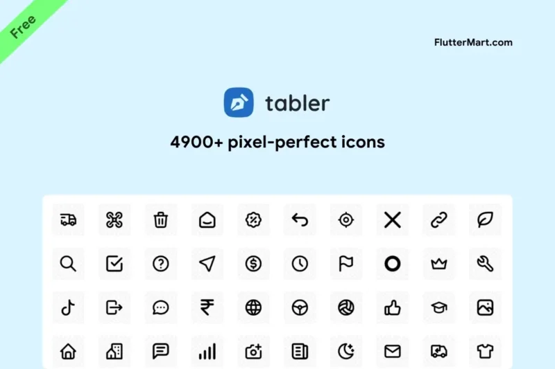 Tabler icons for Flutter & Flutterflow
